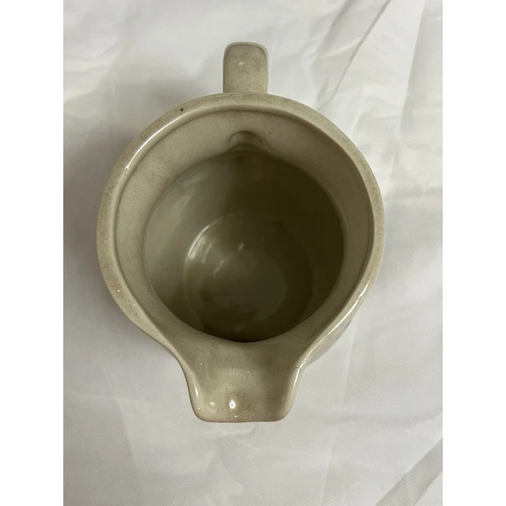 Vtg Goose Pitcher Cottagecore Geese Ducks Country Farmhouse WBI Stoneware